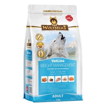 WOLFSBLUT Adult VetLine Weight Management, Truthahn 2 kg