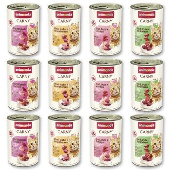 animonda Carny Nassfutter Katze Adult, Mixpaket Fleischauswahl 12x400 g Mixpaket 2