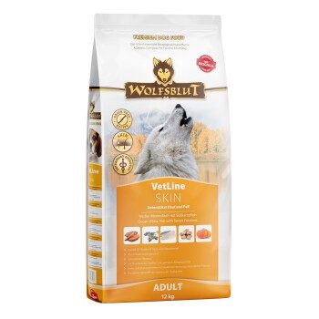 WOLFSBLUT Adult VetLine Skin, Weißer Meeresfisch 12 kg