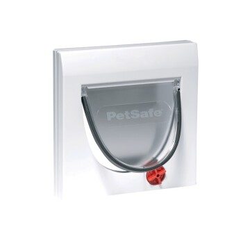 PetSafe 4-Wege Katzenklappe mit Tunnel weiß