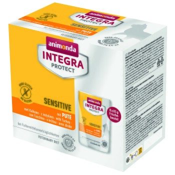 animonda Integra Protect Nassfutter Katze, Adult, Sensitive Pute 8x85 g