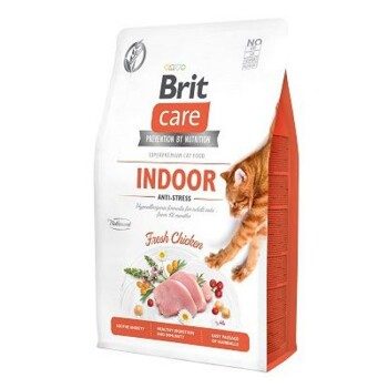 Brit Care Trockenfutter Katze Indoor Anti-Stress Adult Huhn 7 kg