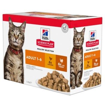 Hill's Science Plan Adult Truthahn und Huhn 12x85 g
