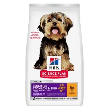 Hill's Science Sensitive & Skin für kleine Hunde 6 kg