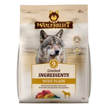 WOLFSBLUT Limited Ingredients Trockenfutter Hund, Adult, Wide Plain 1 kg
