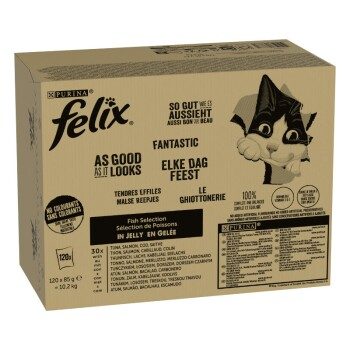 Felix So gut wie es aussieht in Gelee 120x85 g Geschmacksvielfalt aus dem Wasser