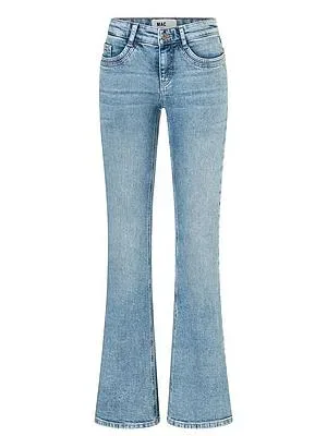 Mac, MAC Bootcut-Jeans "DETROIT flared" Aufwendig gearbeitete Details an den Vordertaschen