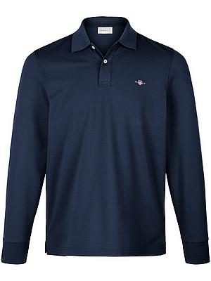 Gant, Gant - Poloshirt, langarm, für Herren, Marine, Größe L