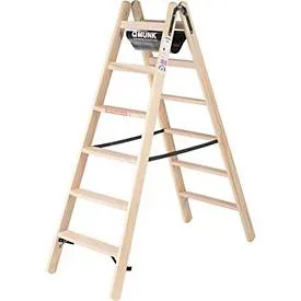 MUNK Günzburger Steigtechnik, MUNK Günzburger Steigtechnik 033812 Holz Stufen-Stehleiter 11 kg