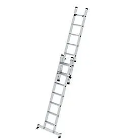 MUNK Günzburger Steigtechnik, MUNK Günzburger Steigtechnik 040660 Aluminium Stufen-Schiebeleiter Arbeitshöhe (max.): 500 cm 16.4 kg