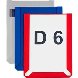 Magnet-Sichttaschen, DIN A6 hoch, transparent, 10 Stück