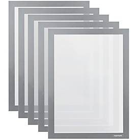 magnetoplan, MAGNETOPLAN Magnetrahmen magnetofix A4 1130301 grau 5 Stk.