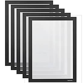 magnetoplan, MAGNETOPLAN Magnetrahmen magnetofix A4 1130312 schwarz 5 Stk.