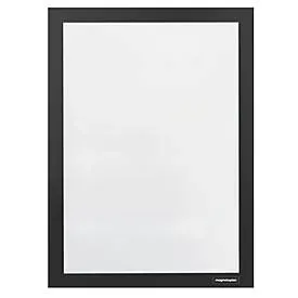 magnetoplan, MAGNETOPLAN Magnetrahmen A4 1131912 selbstklebend, schwarz 2 Stk.