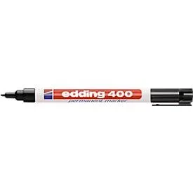 Marker edding 400, feine Spitze, schwarz, 10 Stück