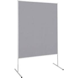Maul Moderationstafel Maulstandard, Oberfläche Filz, Kork o. Papier, mobil, Filz grau