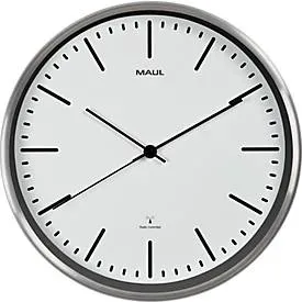 MAUL Wanduhr MAULfly, Durchmesser 30 cm, Funkuhr, weiss