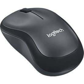 Logitech, Logitech M220 Silent Kabellose Optische Maus Beidhändig 3 Tasten 2.4 GHz Anthrazit