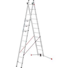Hailo, Hailo S110 Pro, Mehrzweckleiter 2-teilig, 2 x 12 Sprossen