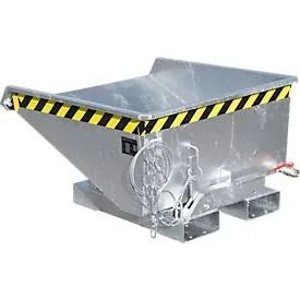 Bauer, Bauer® Mini-Spänebehälter mit Abrollmechanik, niedrige Bauhöhe, verzinkt, Volumen 0,225 m³
