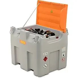 Mobile Tankstelle CEMO DT-Mobil Easy Premium, Elektropumpe Cematic Duo 24/12 V, Dieseltank, 980 l, B 1270 x T 1070 x 1120 mm