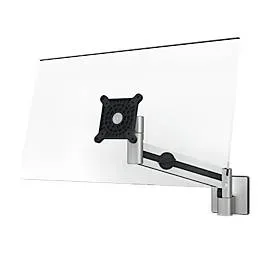Monitor-Wandhalterung Durable, mit Arm, für 1 Display 21-27?, bis 8 kg, VESA, dreh- & neigbar, metallic silber