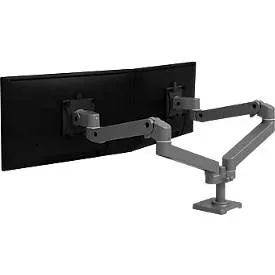 Ergotron, Ergotron Monitor-Tischhalterung 45-686-293 2 Display(s) 68,6 cm (27) Grau Höhenverstellbar, Neigbar