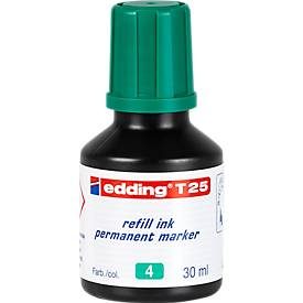 edding, EDDING Nachf&uuml;lltuschen T25 T-25-4 gr&uuml;n 30ml