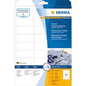 HERMA, HERMA Etiketten SPECIAL 63.5x29.6mm 4511 weiss,non-perm. 540 St./20 Bl.