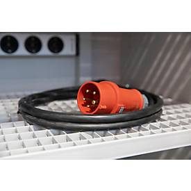 asecos®, Netzanschlusskabel für asecos® Sicherheits-Akku-Ladeschrank Battery Charge, 400 V, Länge 3.000 mm