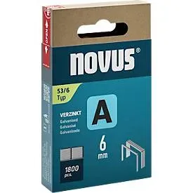 Novus Tools, Novus Tools 042-0773 Feindrahtklammern Typ 53 1800 St. Abmessungen (L x B) 6 mm x 11.3 mm