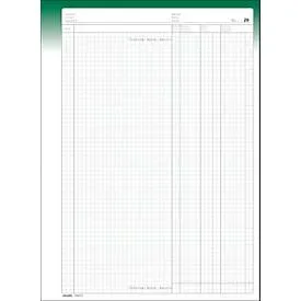 Simplex, SIMPLEX Ausmassbuch A4 15103 gr&uuml;n/weiss 50x2 Blatt