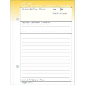 Simplex, SIMPLEX Lieferscheine D/F/I A5 15178 Durchschreibepapier 50x3 Blatt