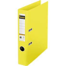 Bene, Bene No.1 Power Ordner A4 50 mm Gelb 2 Ringe 301600 Pappkarton Hochformat