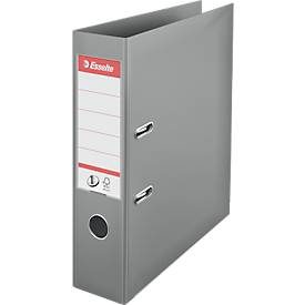 Esselte, Esselte No.1 Power Ordner A4 72 mm Grau 2 Ringe 811380 PP (Polypropylen) Hochformat