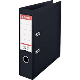Esselte, Esselte No.1 VIVIDA Ordner A4 72 mm Schwarz 2 Ringe 811370 PP (Polypropylen) Hochformat