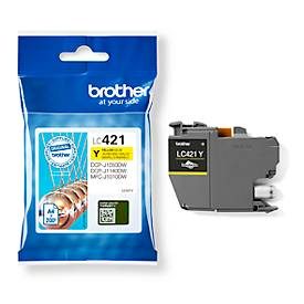 Brother, BROTHER Tintenpatrone yellow LC-421Y DCP-J1050 200 Seiten