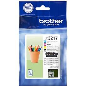 Brother, Brother Tinte LC3217VAL  Black Cyan