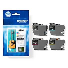 Brother, BROTHER Valuepack Tinte CMYBK LC-421XLVAL DCP-J1050 500 Seiten
