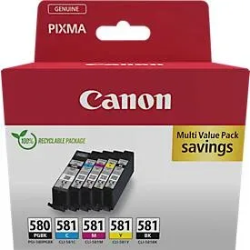 Canon, Canon -  PGI-580/CLI-581 PGBK/C/M/Y/BK MULTI, Tintenpatronen