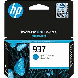 HP, HP Tintenpatrone "HP original Druckerpatrone 937 Cyan" 3 Probemonate gratis* drucken