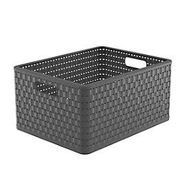 Rotho, Rotho Korb Country Anthrazit | 21.5 × 33 × 43 cm | 28 l
