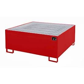 Bauer, Bauer® Auffangwanne aus Stahl für 1x KTC/IBC, feuerrot