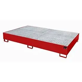 Auffangwanne AW 1000-10/2, rot RAL 3000