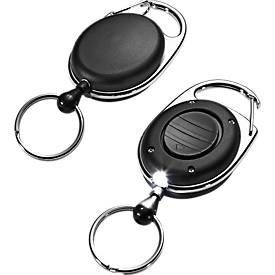 DURABLE, DURABLE Ausweishalter JOJO Style LED 8198/19 mit Ring schwarz