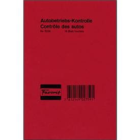 FAVORIT, FAVORIT Autobetriebskontrolle D/F 5206 12,0&times;18,0cm 16 Blatt