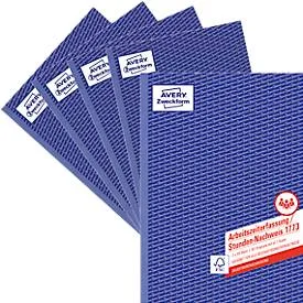AVERY Zweckform, Avery-Zweckform Stundennachweis Formular 1773-5 DIN A4