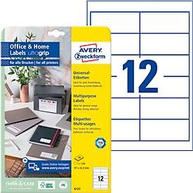 AVERY Zweckform, AVERY ZWECKFORM Etiketten 97x42,3mm 6123 weiss 120 Stk./10 Blatt
