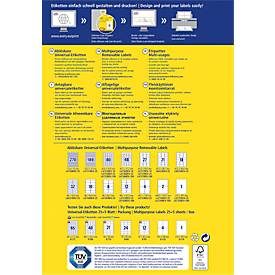 AVERY Zweckform, AVERY ZWECKFORM Universaletiketten 96,0x63,5mm L4745REV-25 weiss 240 Stk./25 + 5 Blatt