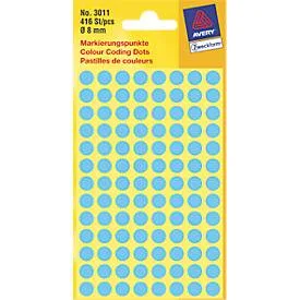 AVERY Zweckform, AVERY ZWECKFORM Markierungspunkte blau 3011 8mm 416 St&uuml;ck